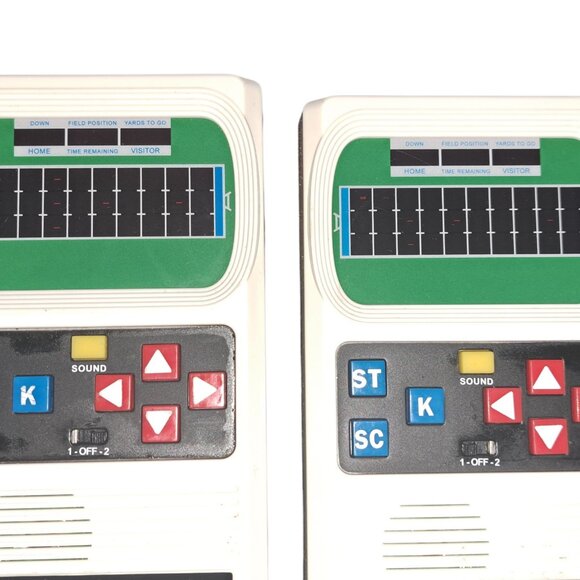 Lot of 2 Mattel Electronic Football Retro Handheld Games Tested Works LED Blip - Picture 4 of 10